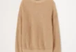 Off White Arrow Mohair Skate Knit Sweatshirt Brown