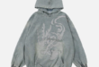 Aelfric Eden Dragon Print Denim Hoodie