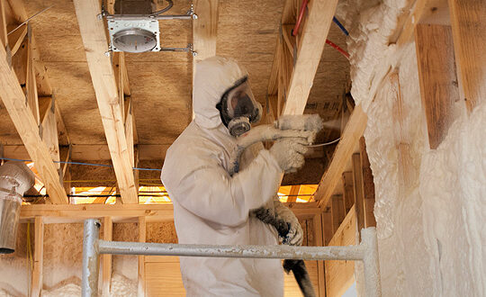 Closed-cell spray foam insulation